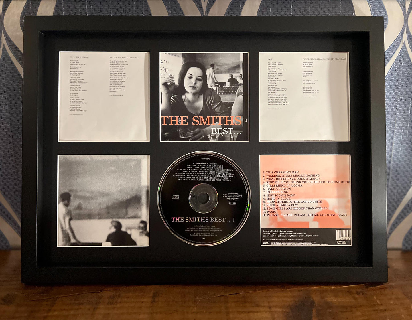 The Smiths | The Smiths Best I | Retro Mounted CD Wall Display | Frame Not Included |