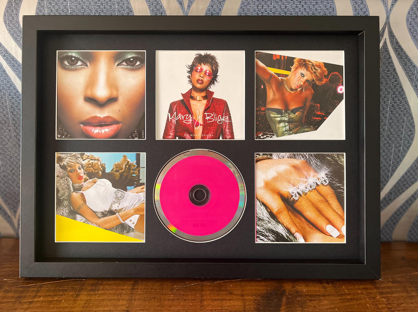 Mary J Blige | No More Drama | Retro Mounted CD Wall Display | Frame Not Included |