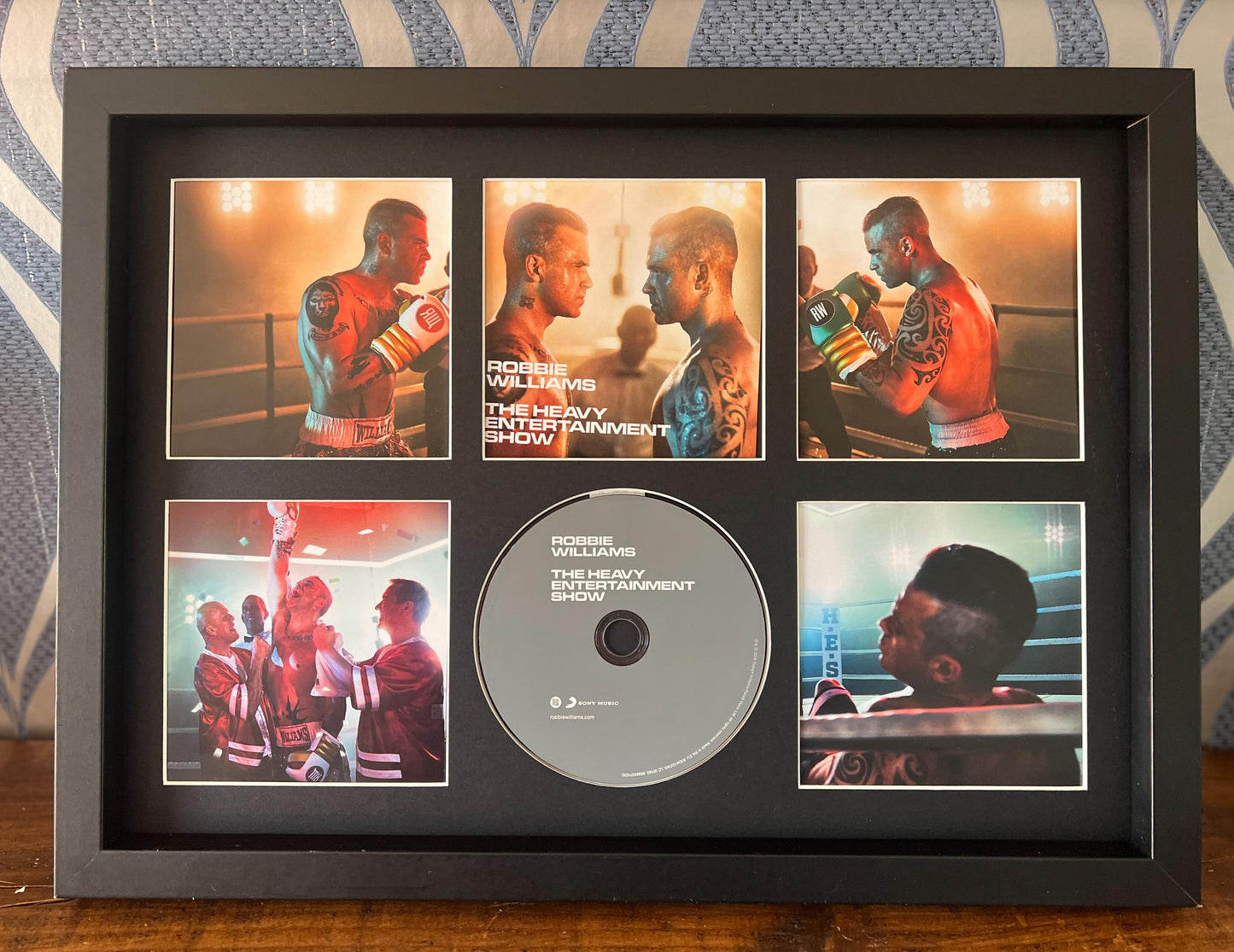 Robbie Williams | The Heavy Entertainment Show | Retro Mounted CD Wall Display | Frame Not Included |