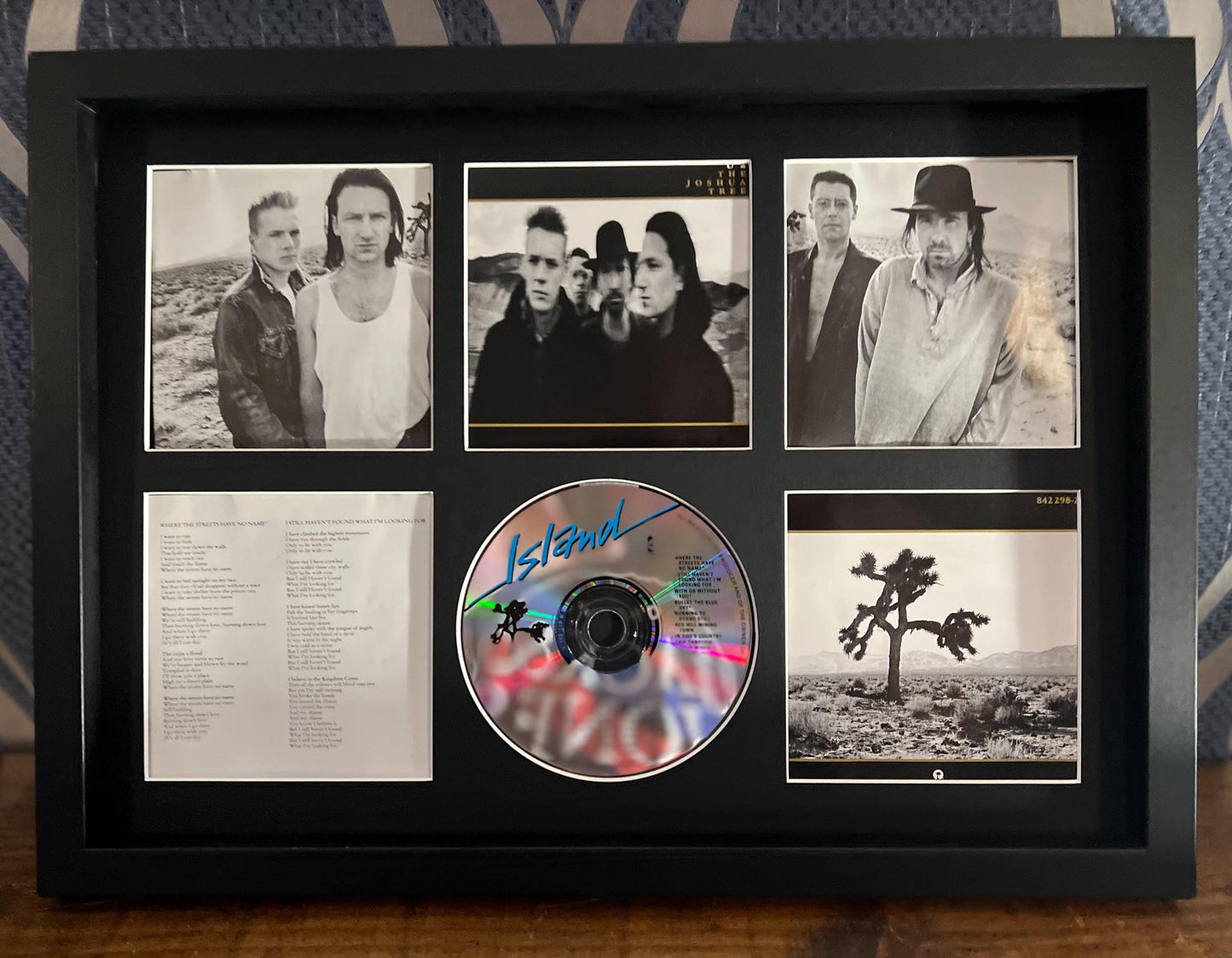 U2 | The Joshua Tree | Retro Mounted CD Wall Display | Frame Not Included |