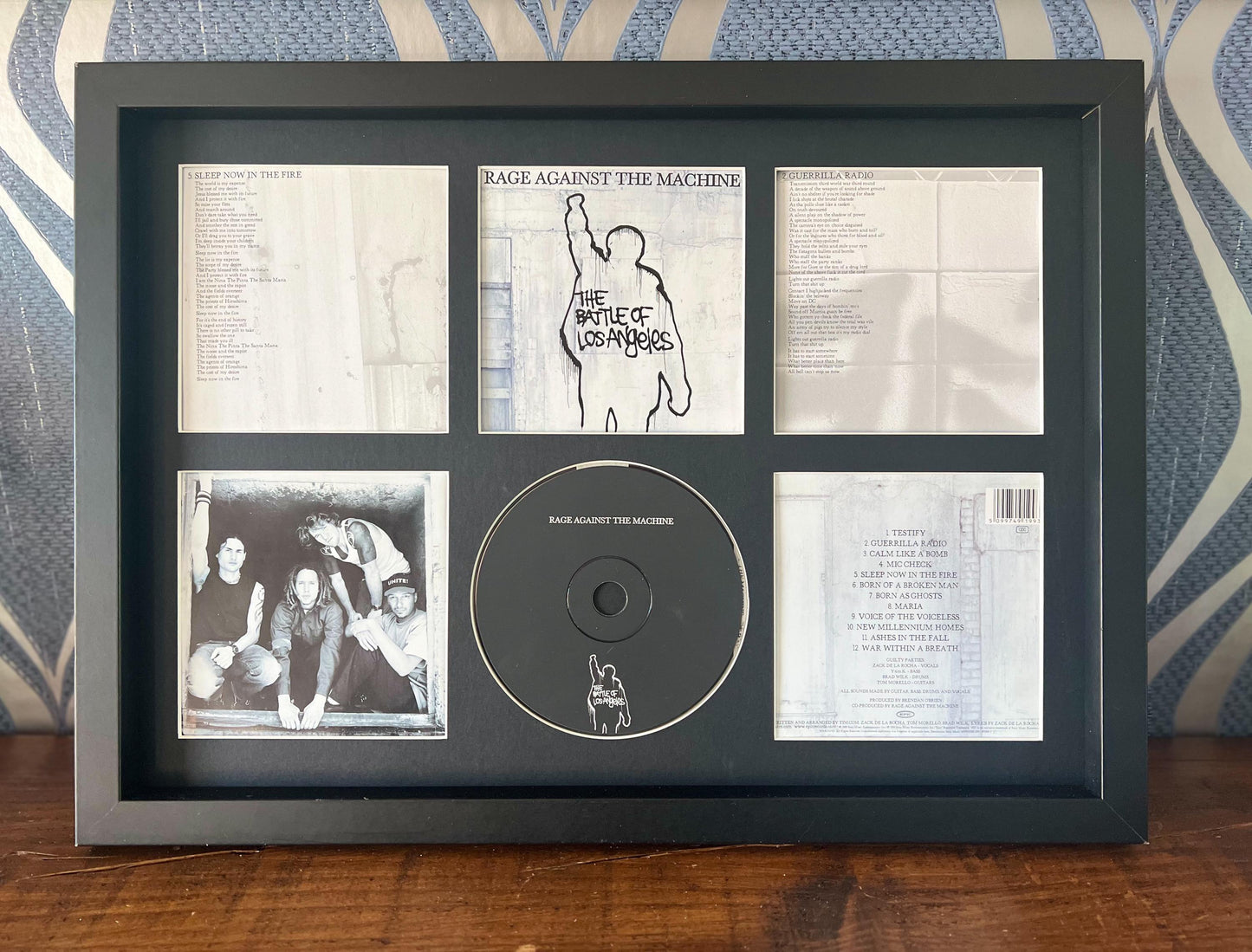 Rage Against The Machine | The Battle Of Los Angeles | Retro Mounted CD Wall Display | Frame Not Included |