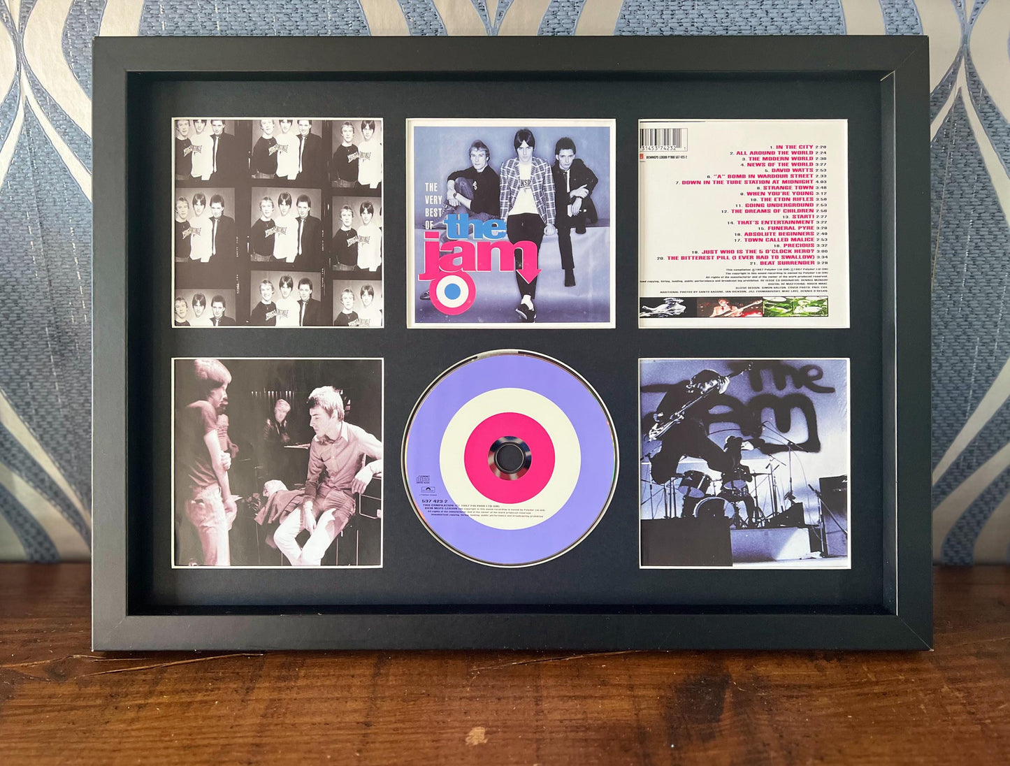 The Jam | The Best Of | Retro Mounted CD Wall Display | Frame Not Included |