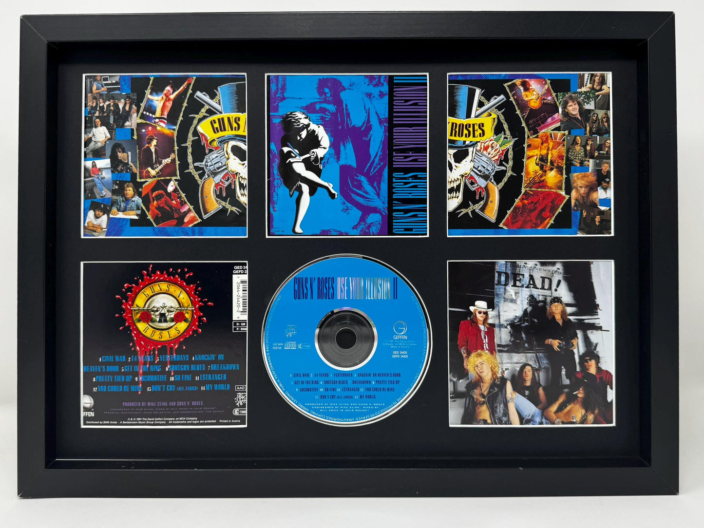 Guns 'n' Roses | Use Your Illusion II | Retro Mounted CD Wall Display | Frame Not Included |