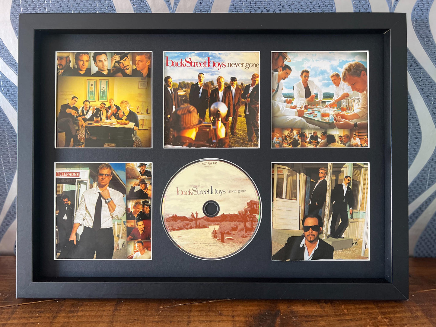 The Backstreet Boys | Never Gone | Retro Mounted CD Wall Display | Frame Not Included |