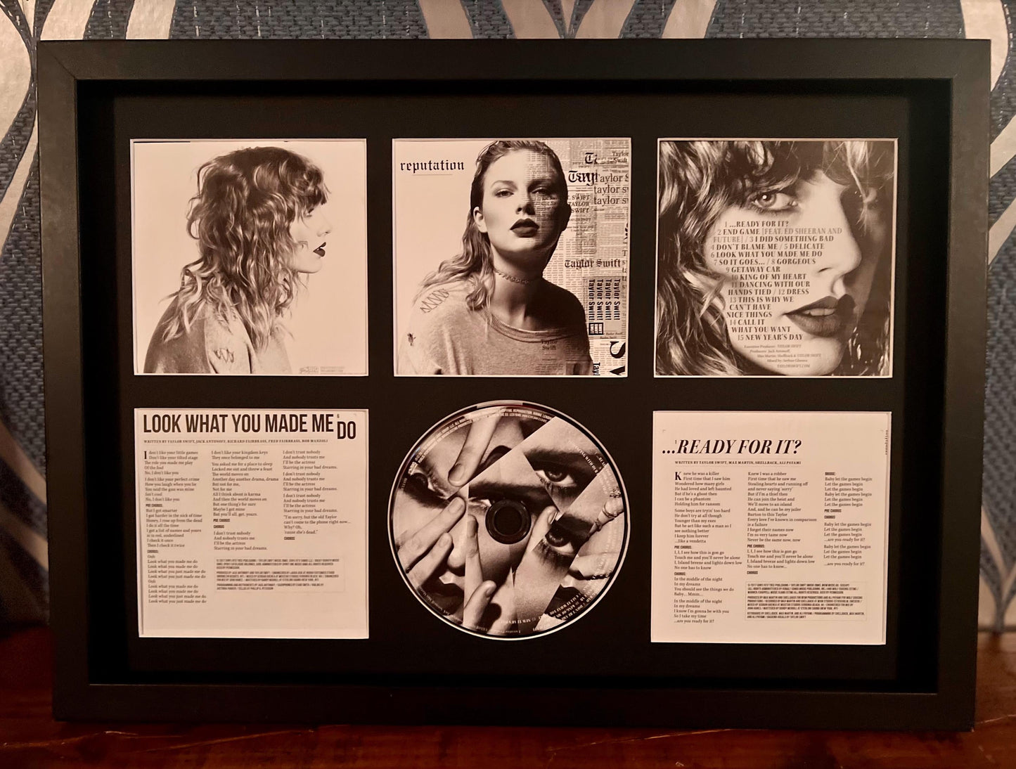 Taylor Swift | Reputation | Retro Mounted CD Wall Display | Frame Not Included |