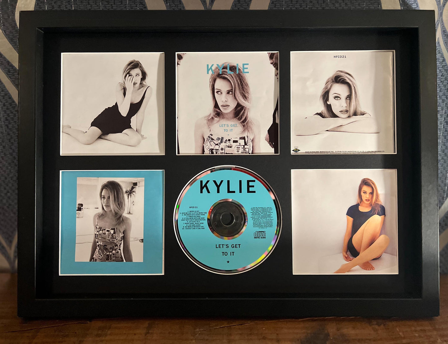 Kylie Minogue | Let's Get To It | Retro Mounted CD Wall Display | Frame Not Included |