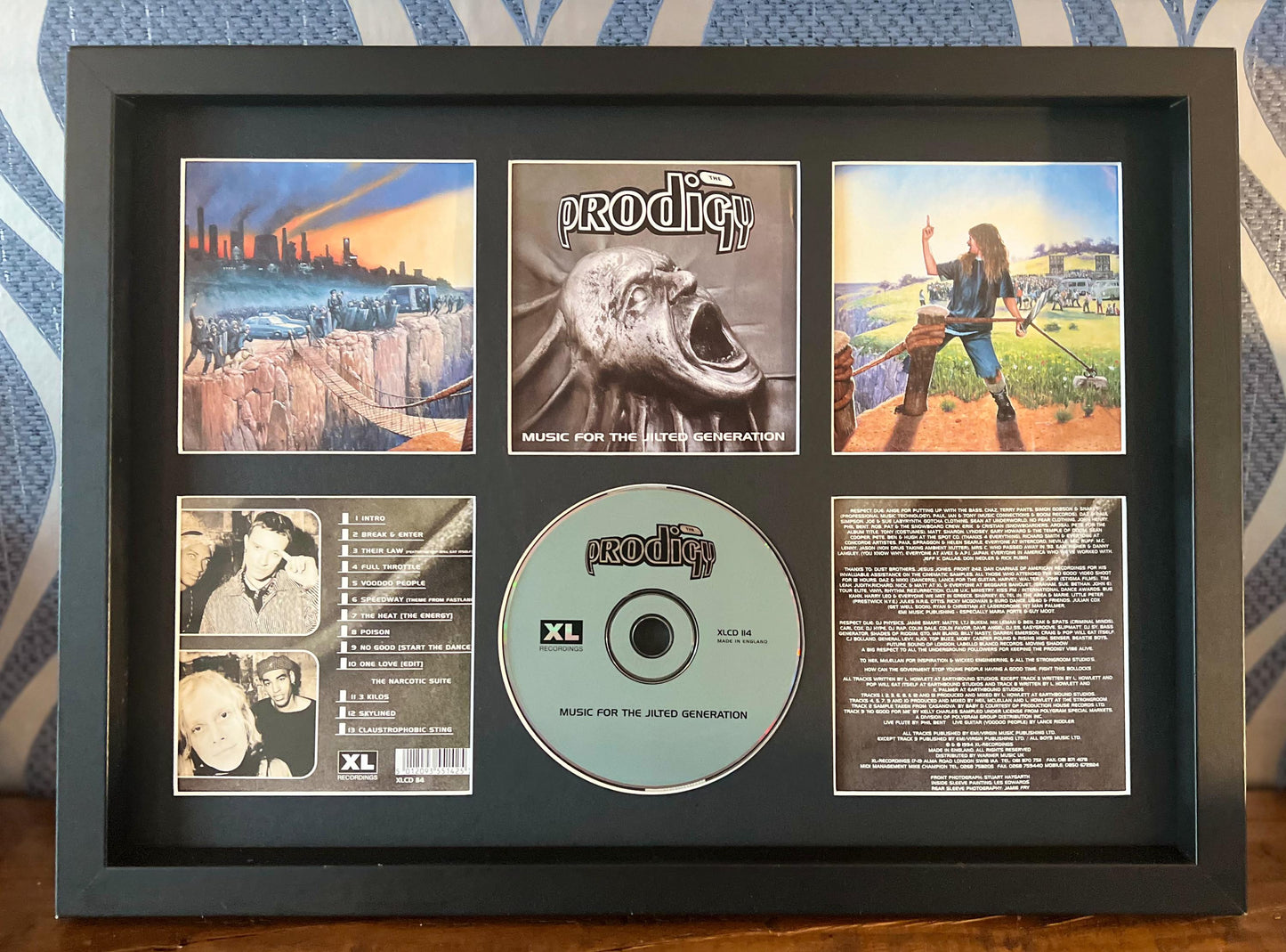 The Prodigy | Music For The Jilted Generation | Retro Mounted CD Wall Display | Frame Not Included |