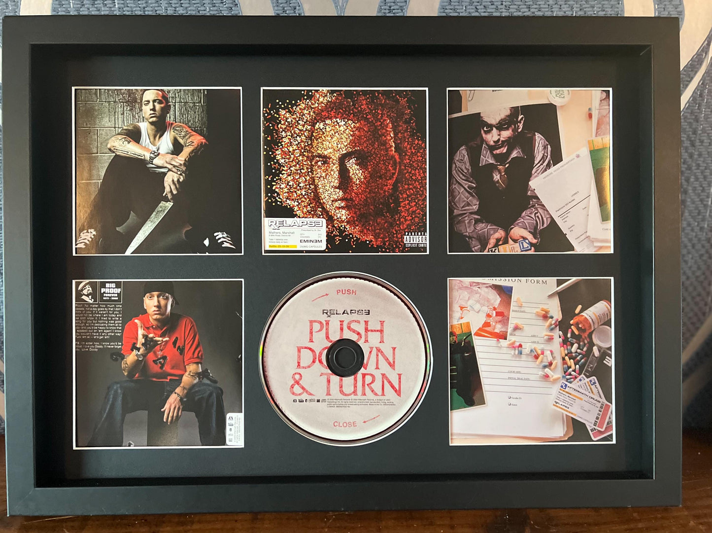 Eminem | Relapse | Retro Mounted CD Wall Display | Frame Not Included |