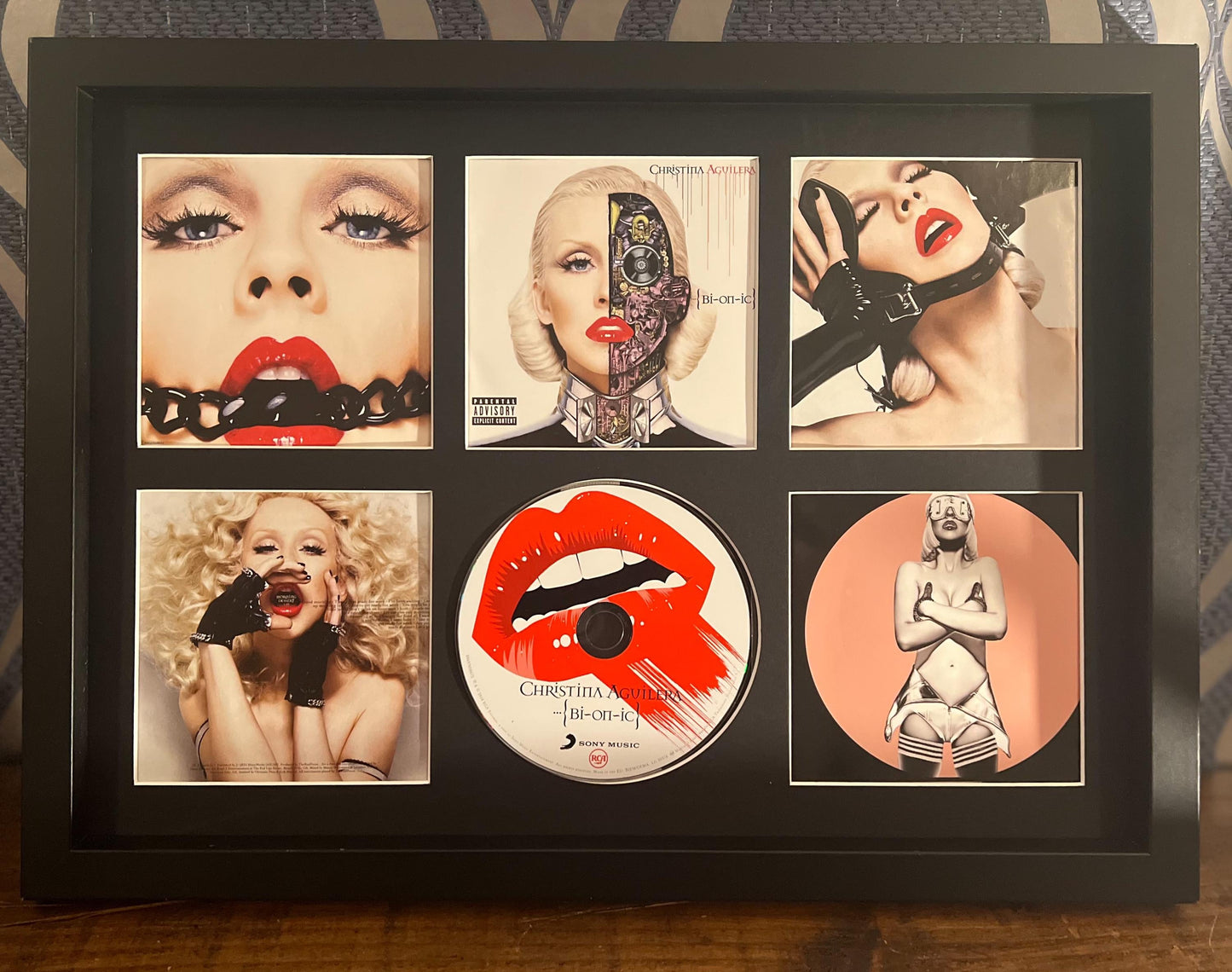 Christina Aguilera | Bionic | Retro Mounted CD Wall Display | Frame Not Included |