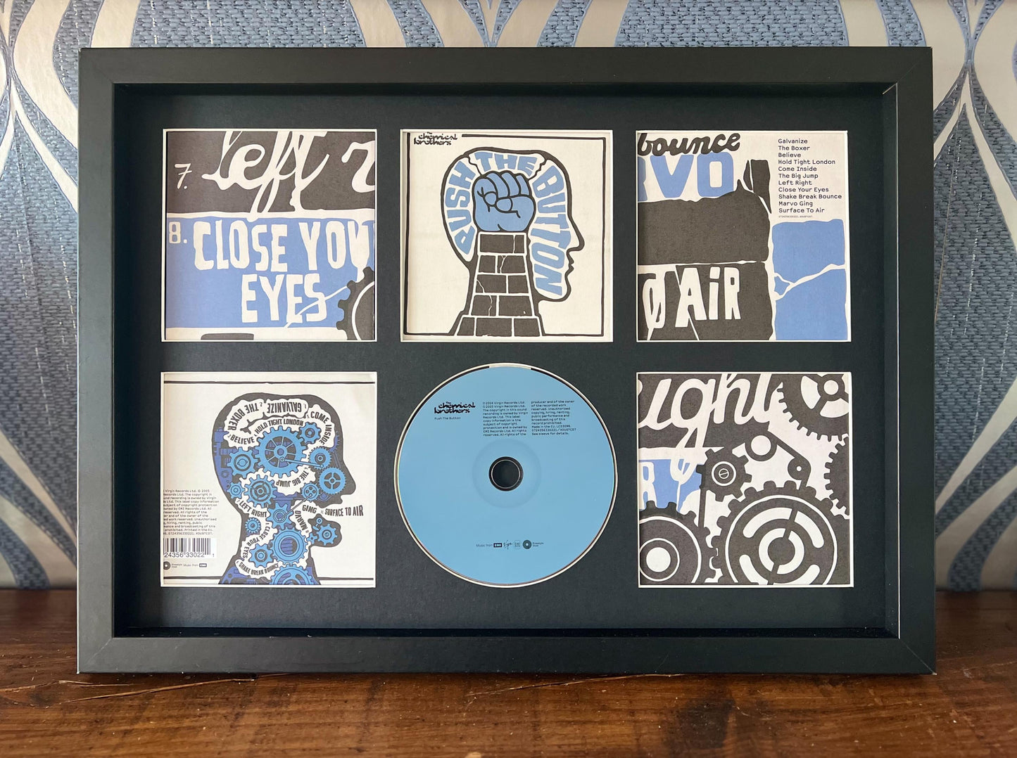 The Chemical Brothers | Push The Button | Retro Mounted CD Wall Display | Frame Not Included |