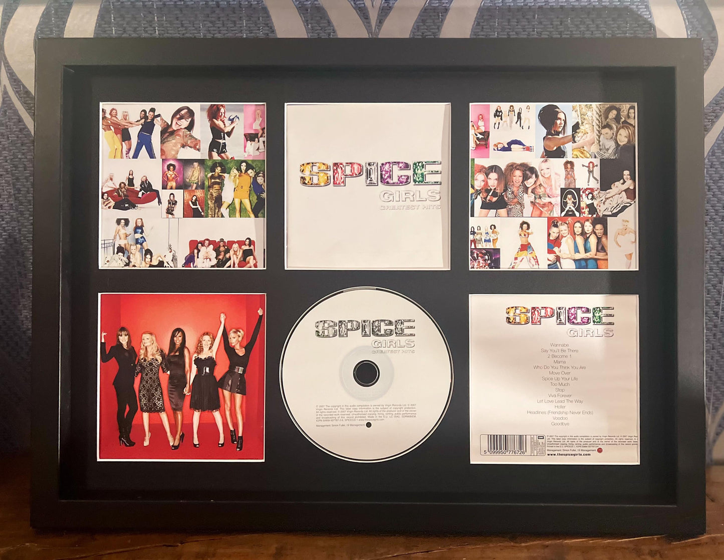 The Spice Girls | Greatest Hits | Retro Mounted CD Wall Display | Frame Not Included |