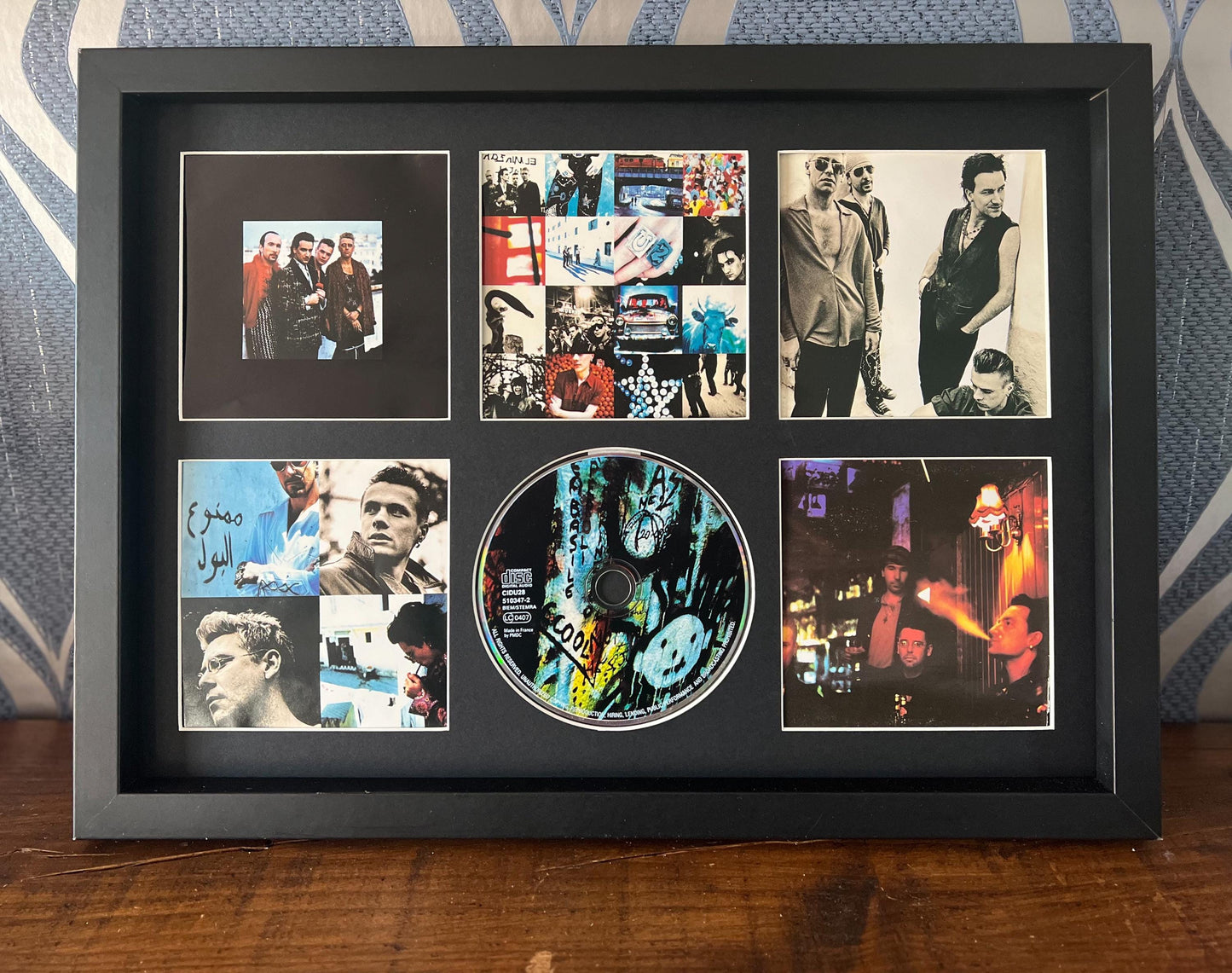 U2 | Achtung Baby | Retro Mounted CD Wall Display | Frame Not Included |