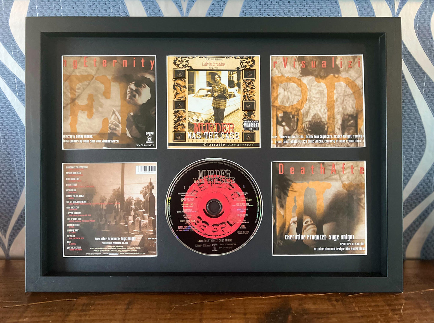 Snoop Dogg | Murder Was The Case Original Soundtrack | Retro Mounted CD Wall Display | Frame Not Included |