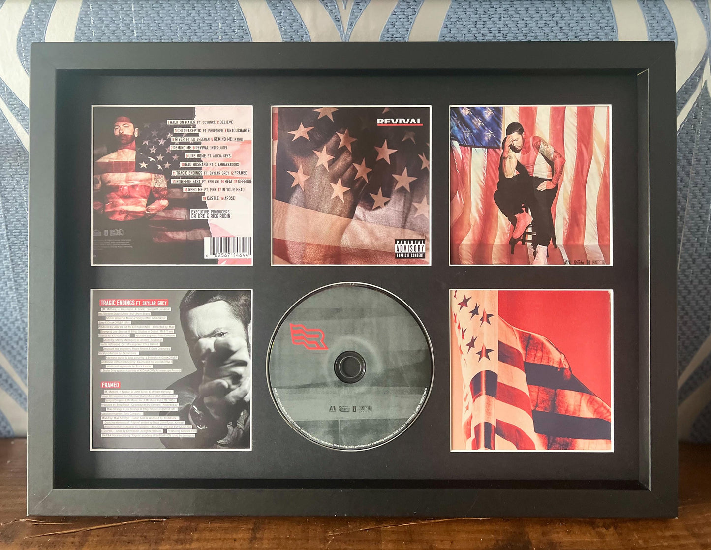 Eminem | Revival | Retro Mounted CD Wall Display | Frame Not Included |