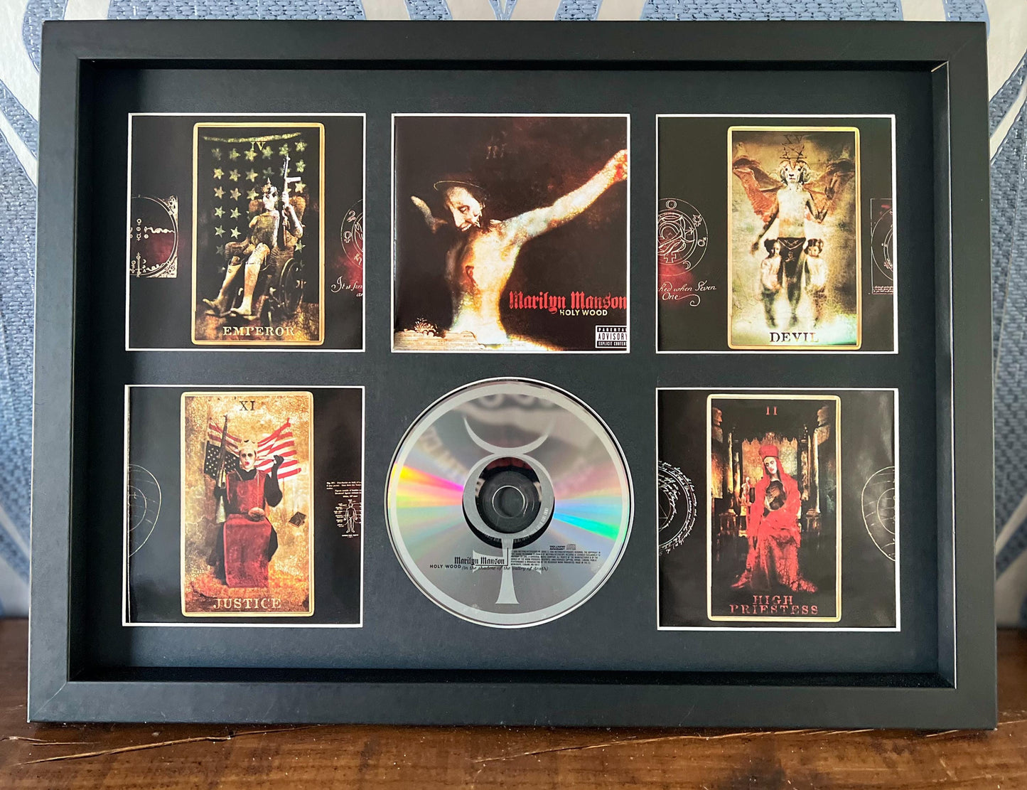 Marilyn Manson | Holy Wood (In The Shadow Of The Valley Of Death) | Retro Mounted CD Wall Display | Frame Not Included |