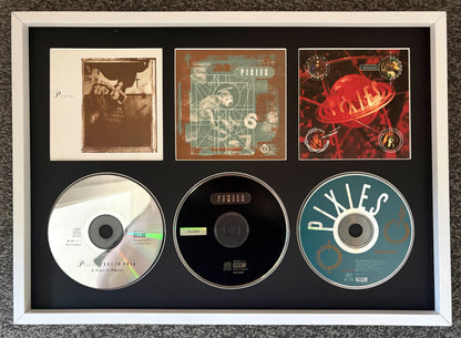The Pixies | Surfer Rosa | Doolittle | Bossanova | Triple Retro Mounted CD Wall Display | Frame Not Included |