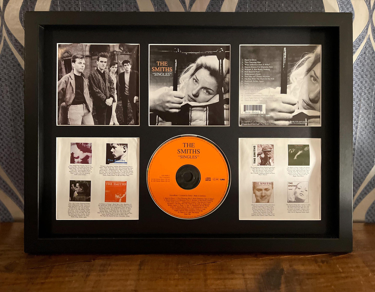 The Smiths | Singles | Retro Mounted CD Wall Display | Frame Not Included |
