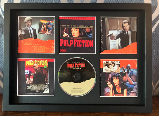 Pulp Fiction | Original Soundtrack | Retro Mounted CD Wall Display | Frame Not Included |
