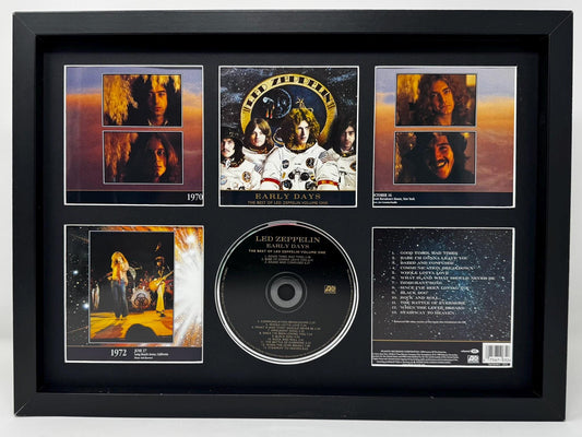 Led Zeppelin | Early Days The Best Of Led Zeppelin Volume 1 | Retro Mounted CD Wall Display | Frame Not Included |