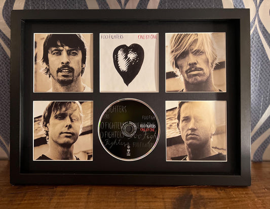 The Foo Fighters | One By One | Retro Mounted CD Wall Display | Frame Not Included |