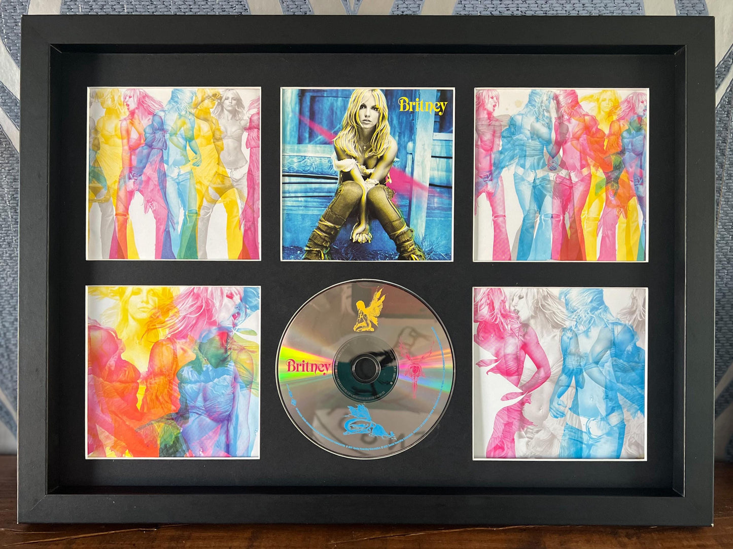 Britney Spears | Britney | Retro Mounted CD Wall Display | Frame Not Included |