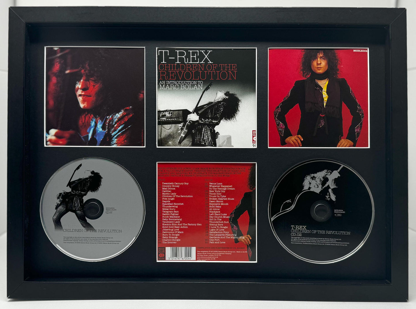 T-Rex | Children Of The Revolution | Retro Double Mounted CD Wall Display | Frame Not Included |