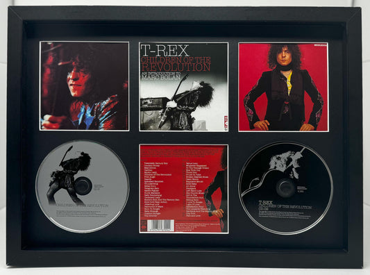 T-Rex | Children Of The Revolution | Retro Double Mounted CD Wall Display | Frame Not Included |