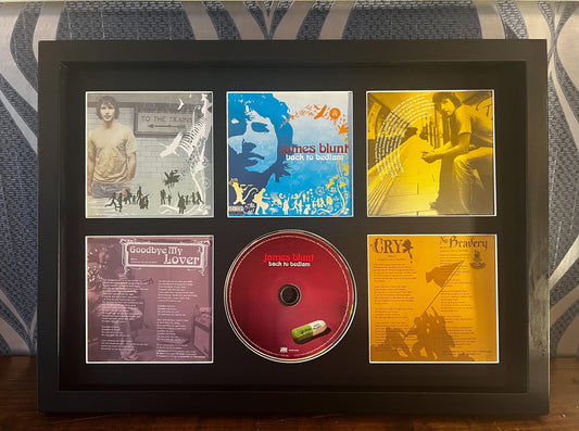 James Blunt | Back To Bedlam | Retro Mounted CD Wall Display | Frame Not Included |