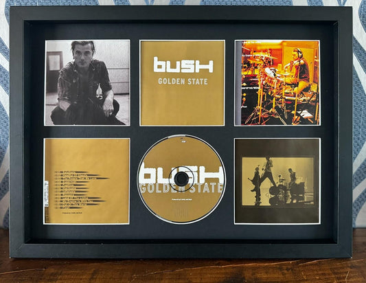 Bush | Golden State | Retro Mounted CD Wall Display | Frame Not Included |