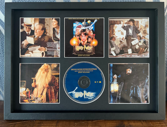 Harry Potter & The Philosophers Stone | Original Soundtrack | Retro Mounted CD Wall Display | Frame Not Included |