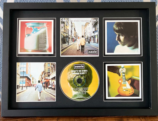 Oasis | What's The Story (Morning Glory?) | Retro Mounted CD Wall Display | Frame Not Included |