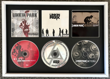 Linkin Park | Hybrid Theory | Minutes To Midnight | Meteora | Retro Triple CD Wall Display | Frame Not Included |