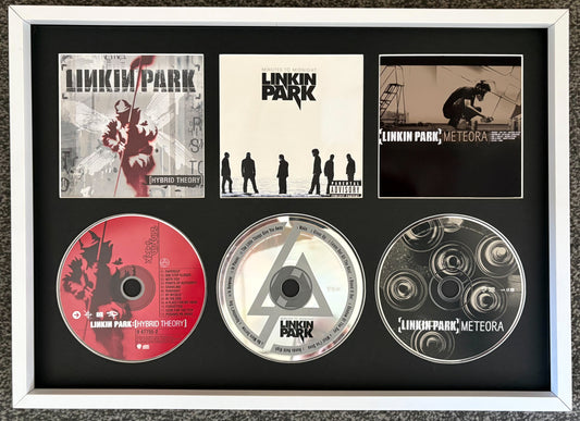Linkin Park | Hybrid Theory | Minutes To Midnight | Meteora | Retro Triple CD Wall Display | Frame Not Included |