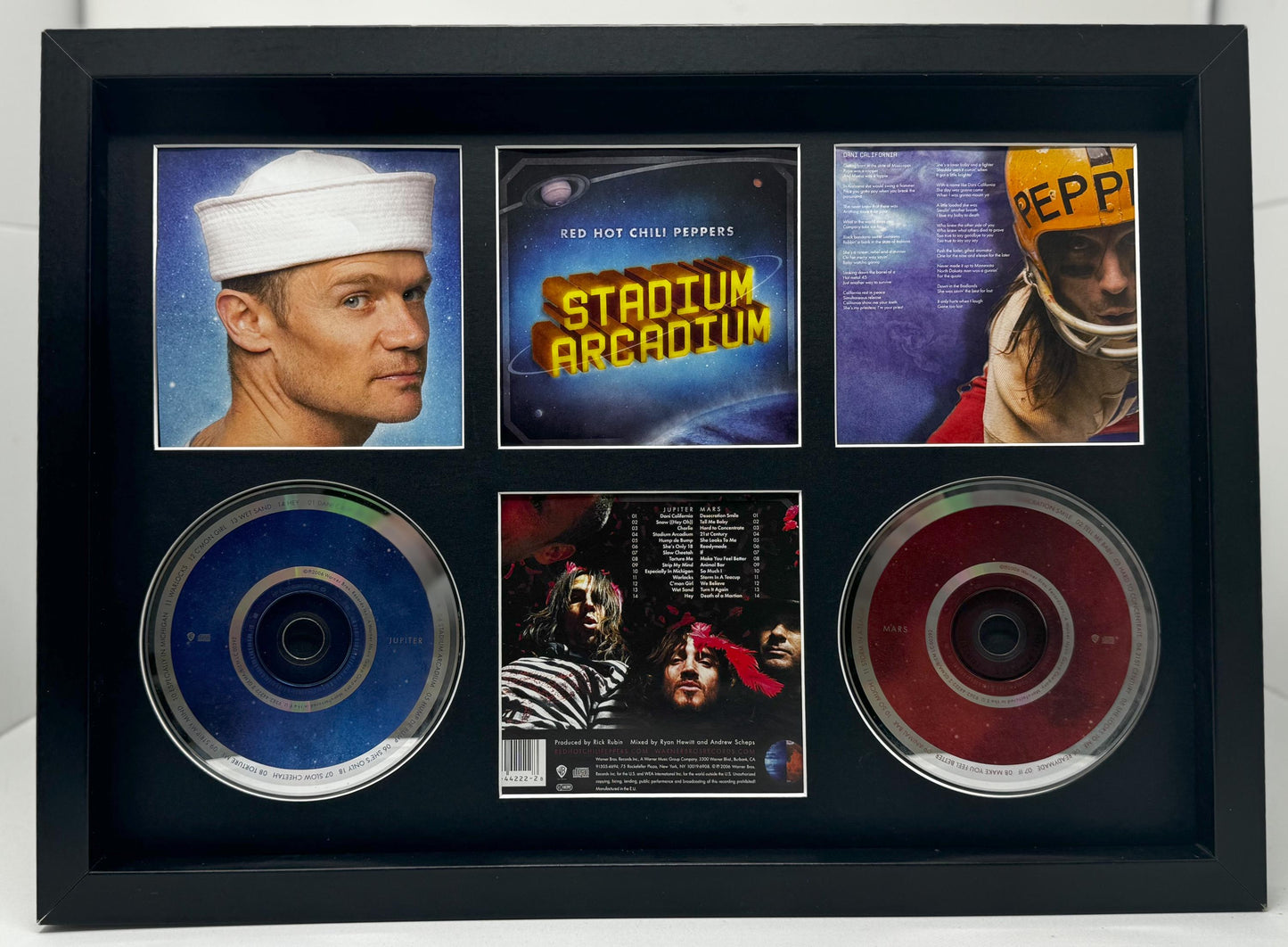 Red Hot Chili Peppers | Stadium Arcadium | Retro Double Mounted CD Wall Display | Frame Not Included |