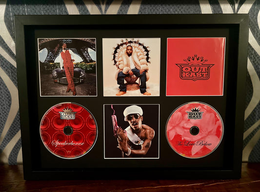 Outkast | Speakerboxx / The Love Below | Retro  Double Mounted CD Wall Display | Frame Not Included |