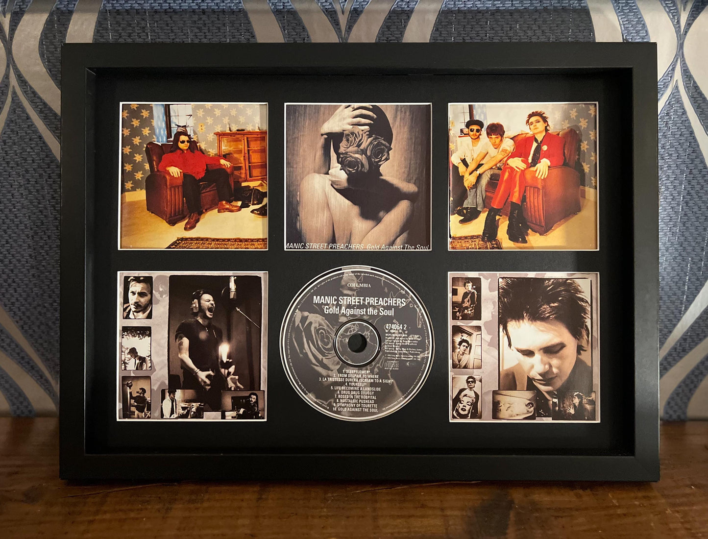 Manic Street Preachers | Gold Against The Soul | Retro Mounted CD Wall Display | Frame Not Included |