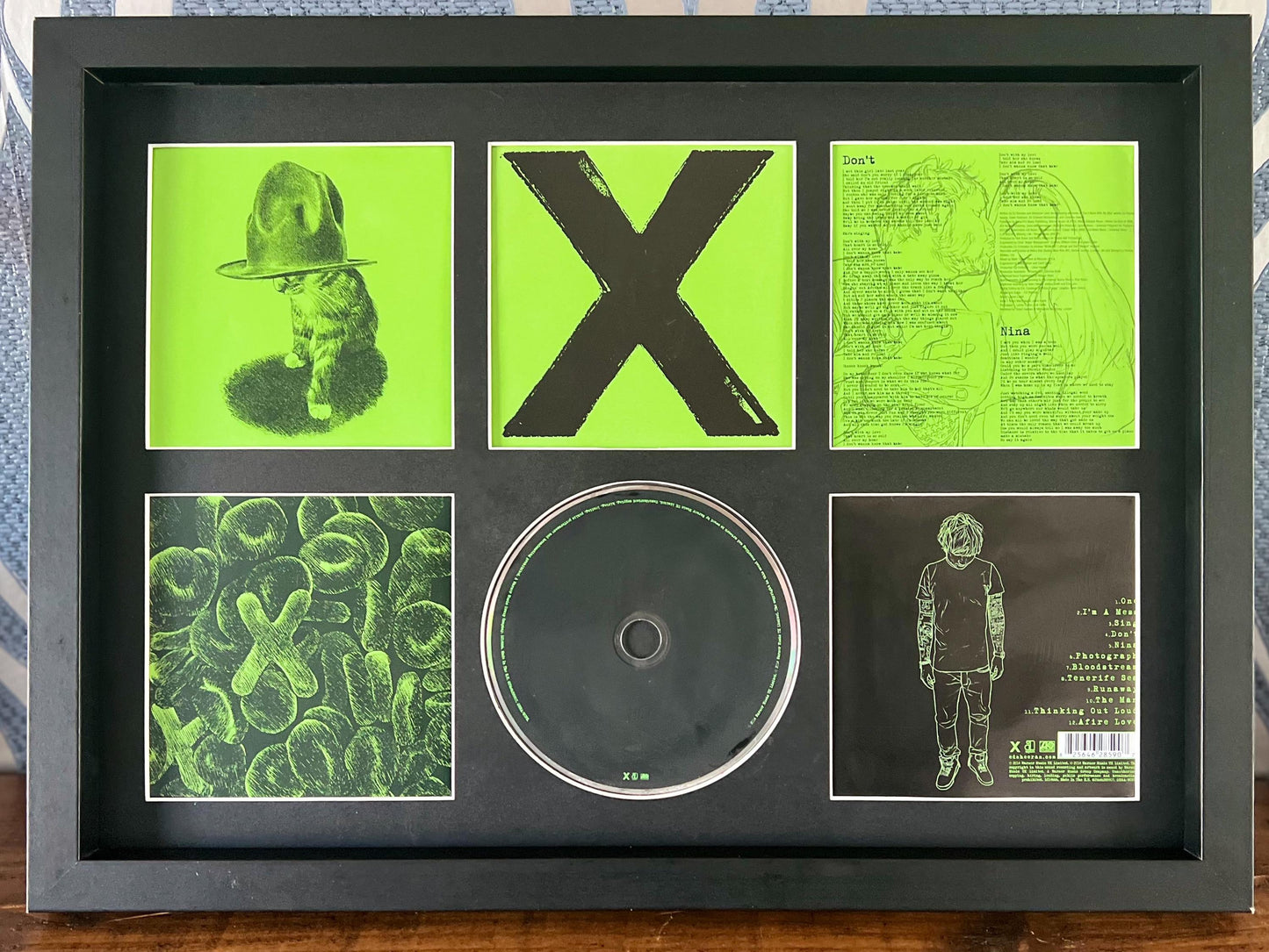 Ed Sheeran | X | Retro Mounted CD Wall Display | Frame Not Included |