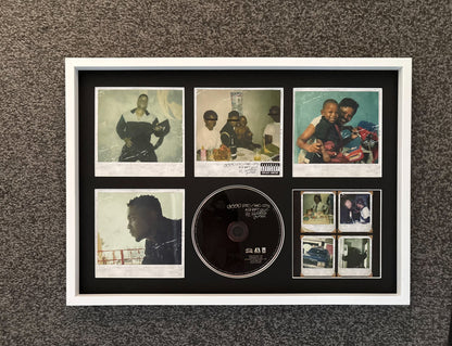 Kendrick Lamar | Good Kid M.A.A.D City | Retro Mounted CD Wall Display | Frame Not Included |