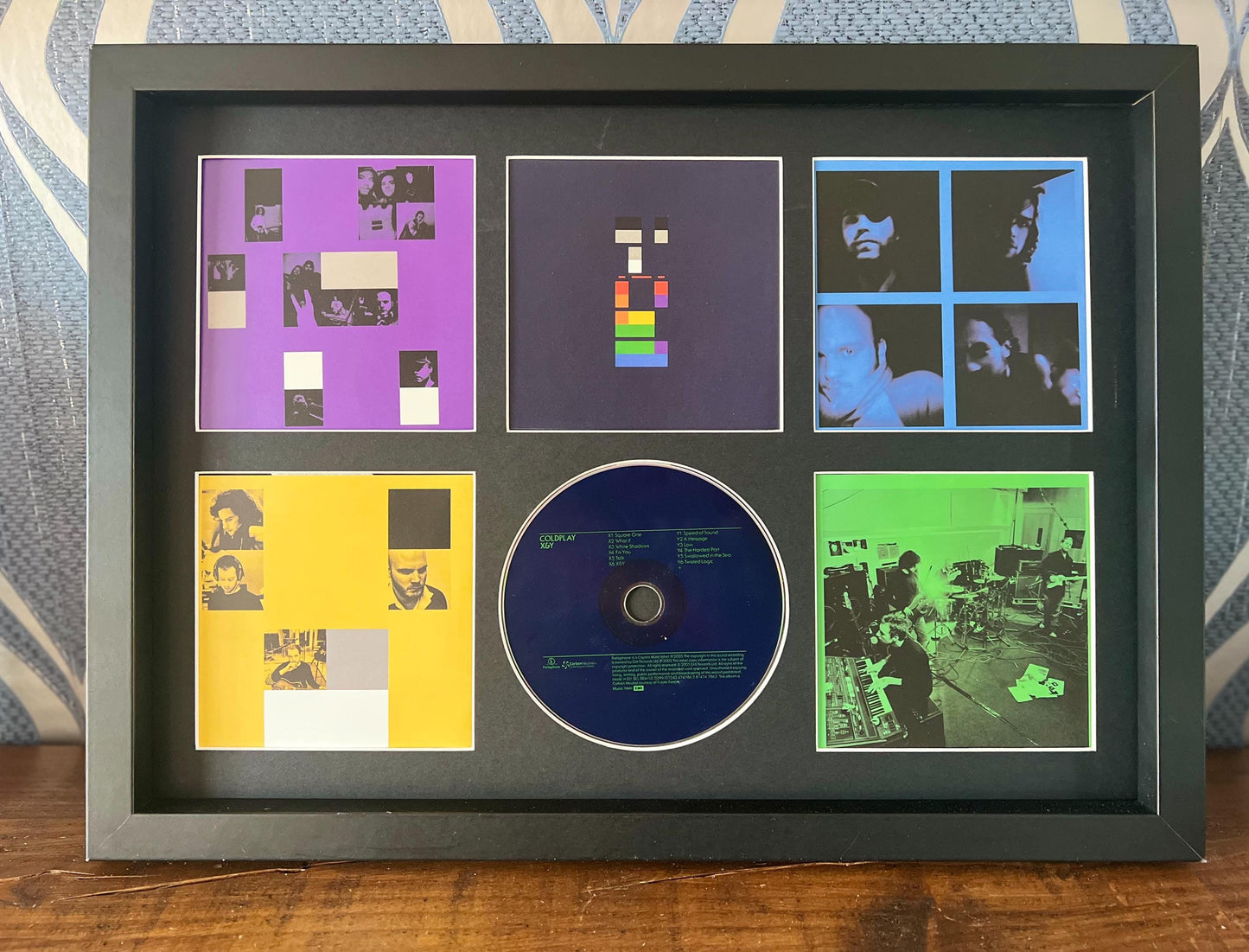 Coldplay  | X&Y | Retro Mounted CD Wall Display | Frame Not Included |