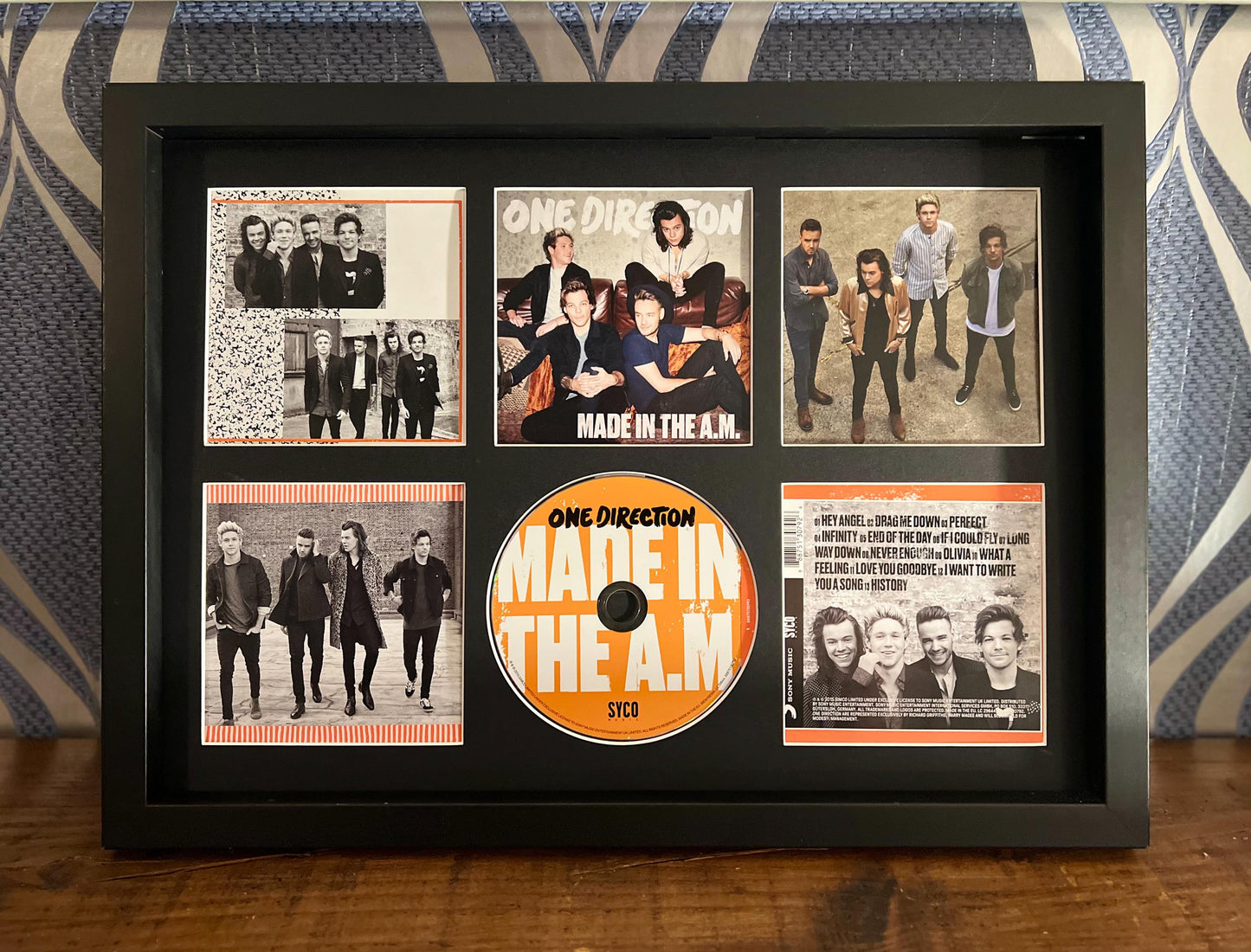 One Direction | Made In The AM | Retro Mounted CD Wall Display | Frame Not Included |