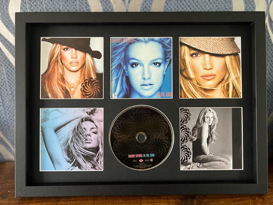 Britney Spears | In The Zone | Retro Mounted CD Wall Display | Frame Not Included |