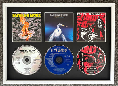 Faith No More | The Real Thing | Angel Dust | King For A Day | Retro Triple CD Wall Display | Frame Not Included |
