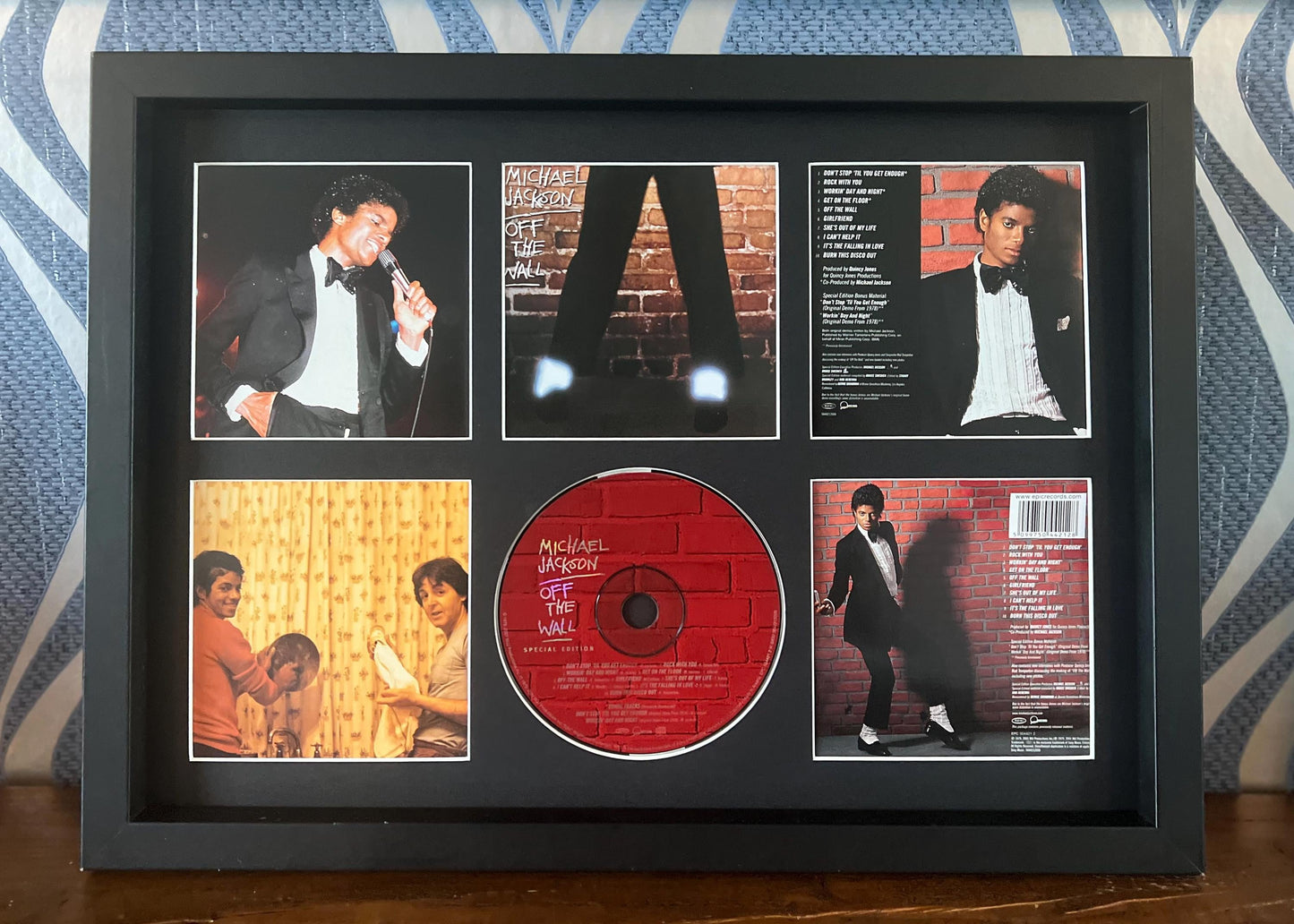 Michael Jackson | Off The Wall | Retro Mounted CD Wall Display | Frame Not Included |