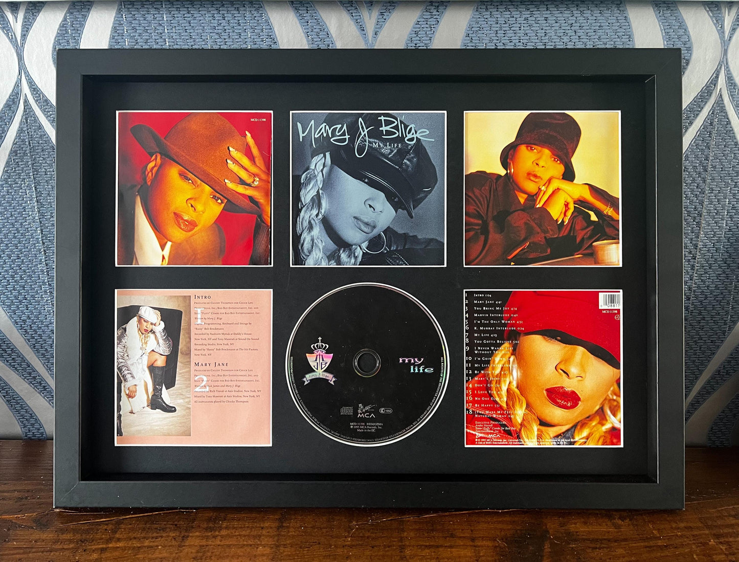 Mary J Blige | My Life | Retro Mounted CD Wall Display | Frame Not Included |