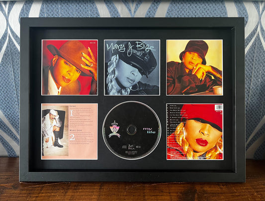 Mary J Blige | My Life | Retro Mounted CD Wall Display | Frame Not Included |