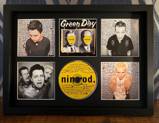 Green Day | Nimrod | Retro Mounted CD Wall Display | Frame Not Included |