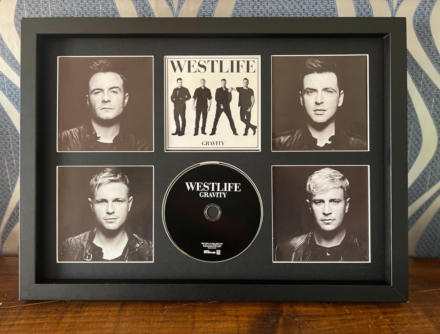 Westlife | Gravity | Retro Mounted CD Wall Display | Frame Not Included |