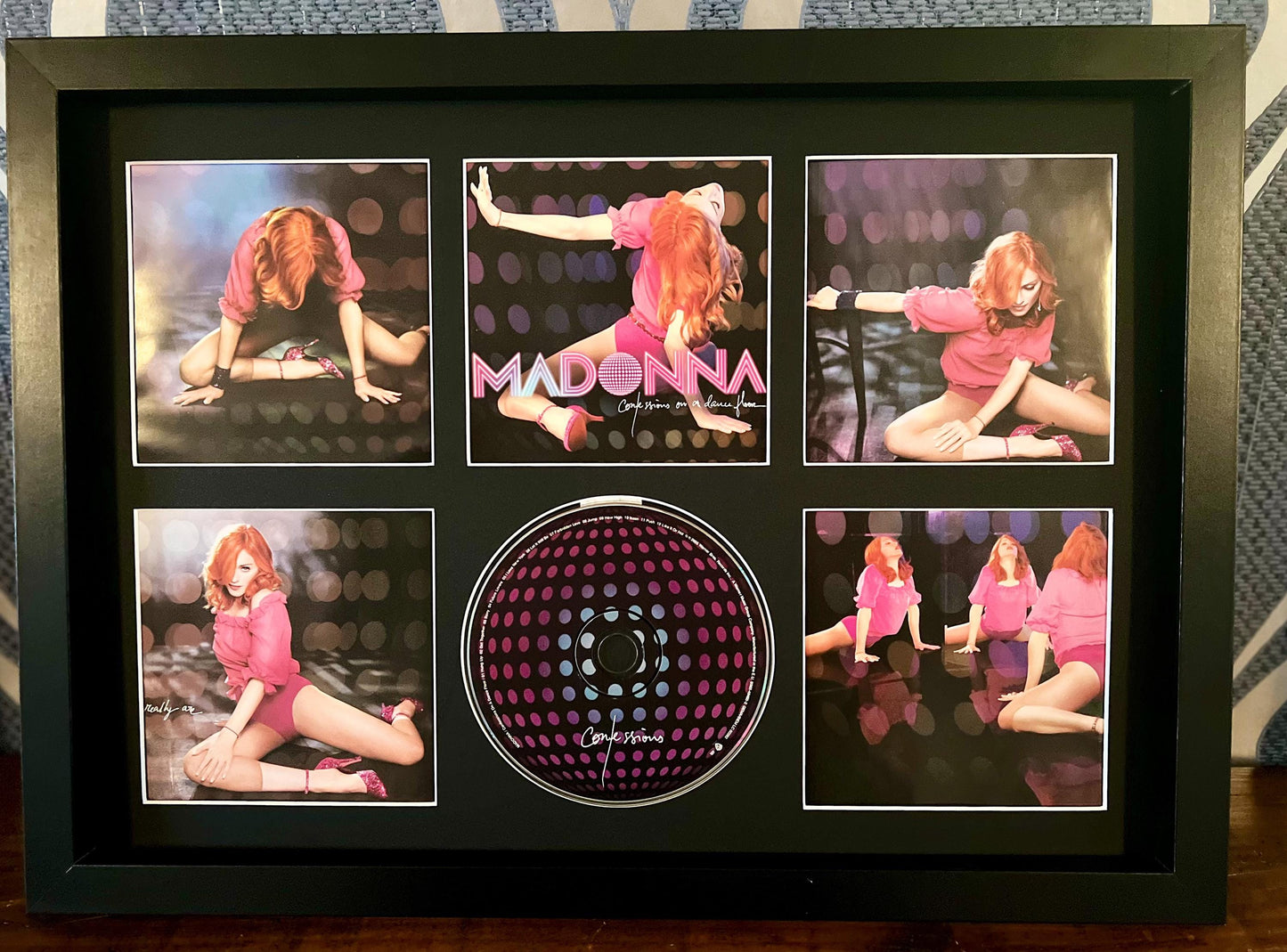 Madonna | Confessions On A Dancefloor | Retro Mounted CD Wall Display | Frame Not Included |