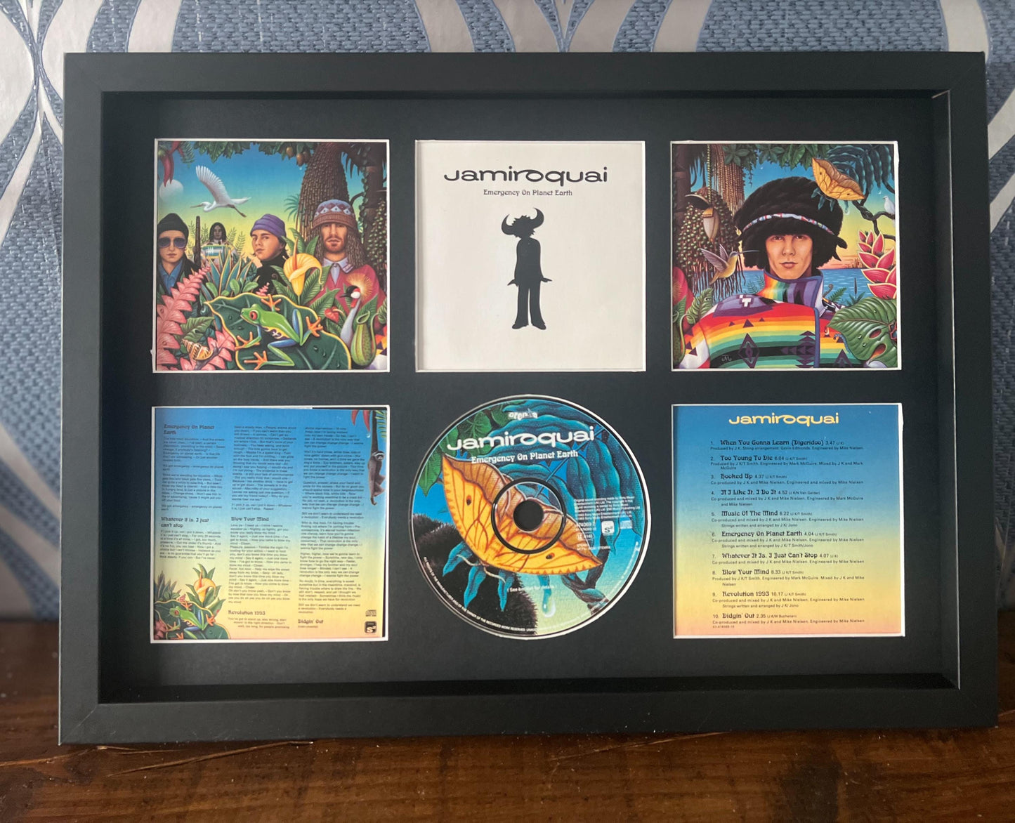 Jamiroquai | Emergency On Planet Earth | Retro Mounted CD Wall Display | Frame Not Included |