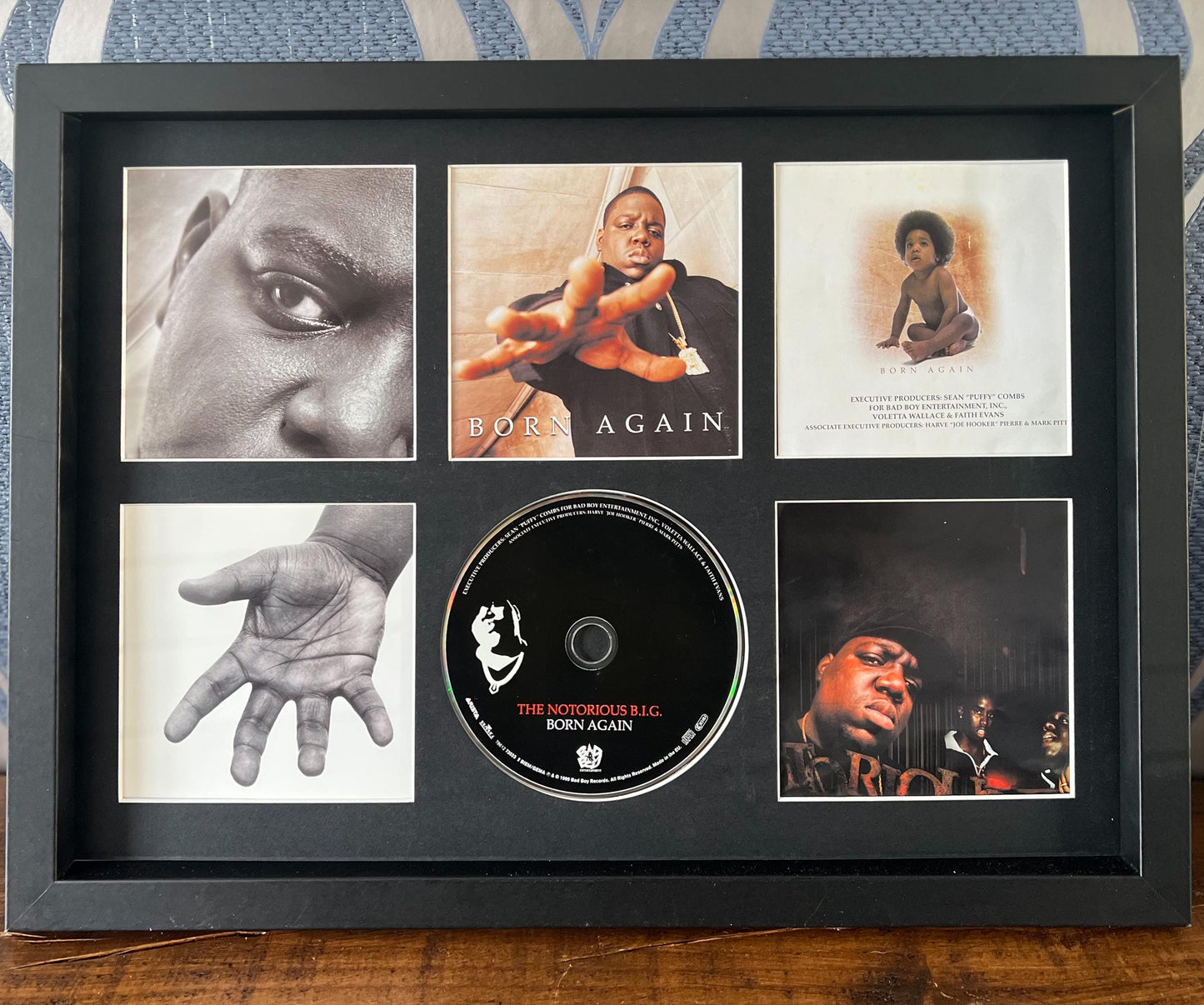 The Notorious BIG | Born Again | Retro Mounted CD Wall Display | Frame Not Included |